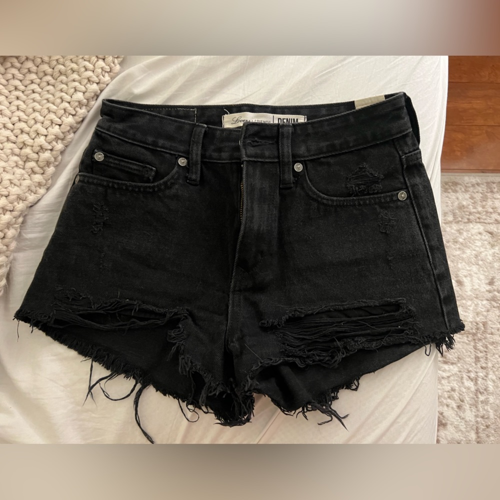 Lovers + Friends High Waisted Shorts - Black